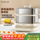 小熊（Bear）煮蛋器 蒸蛋器 自動(dòng)斷電不銹鋼 大閘蟹電蒸鍋小型2-3人用 智能早餐機神器 ZDQ-E12L6 