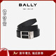 巴利（BALLY）男士腰帶商務(wù)方扣雙面腰帶6307811黑色120cm新年情人節禮物