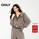 ONLY2025秋季新款休閑高級感寬松短款開(kāi)衫連帽衛衣女|12519R008 E11 核桃灰色 M (165) 84A