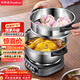 榮事達（Royalstar）電炒鍋 多功能電炒鍋316不銹鋼鍋0涂層多用途鍋山東鍋【帶定時(shí)】家用電蒸鍋RDG-ZH34GB6D-316
