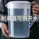 恩壽溯塑料冷水壺茶壺涼水壺超大容量果汁壺帶蓋帶刻度奶茶店專(zhuān)用耐高溫 主圖款 1ml (特厚冷水壺-5000ml)耐高溫