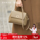 朱爾包包女包2026新單肩包時(shí)尚斜挎包真皮手提媽媽包新年禮物送老婆 大象灰