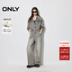 ONLY秋季復古水洗直筒褲連體長(cháng)褲牛仔褲女|124464001 J08 淺牛仔灰 S (160) 64A