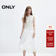 ONLY秋季時(shí)尚百搭圓領(lǐng)無(wú)袖中長(cháng)裙針織連衣裙女|124307040 A06 急流白色 M (165) 84A
