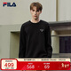 FILA 斐樂(lè )官方男子套頭衛衣2025冬休閑簡(jiǎn)約基礎針織長(cháng)袖上衣