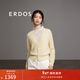 ERDOS 春夏V領(lǐng)單畦寬松小外套百搭極簡(jiǎn)老錢(qián)風(fēng)開(kāi)衫女針織衫 香蕉奶昔 XL 170/92A