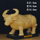 土黃色陶瓷牛擺件風(fēng)水客廳辦公室桌招財鎮宅衛生間補角水牛工藝品 款式五   土黃色描金