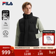FILA 斐樂(lè )官方男士羽絨馬甲冬新款簡(jiǎn)約百搭保暖基礎立領(lǐng)外套 正黑色-BK L L 175/96A