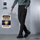 海瀾之家（HLA）休閑褲男三體·超級符號系列保暖褲子男冬季 黑色6P 33 175/84A 推薦135~142斤
