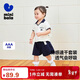 迷你巴拉短袖套裝女童速干學(xué)院風(fēng)短褲兩件套夏季【涼感抑菌】