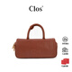 CLOS原創(chuàng  )ModBow復古保齡球包植鞣頭層小牛皮手提包斜挎包新年禮物 植鞣棕 小包