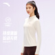 安踏模T| 公主線(xiàn)修身長(cháng)袖t恤新款抗菌女半拉鏈通勤打底衫運動(dòng)上衣