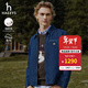 哈吉斯（HAZZYS）男裝 春秋款寬松外套【PHIZ系列】牛仔夾克男ASVZU0BCI18 深藍色DL M （170/92A 46）