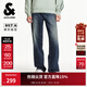 杰克·瓊斯（JACK&JONES）冬季時(shí)尚舒適貓須水洗多口袋潮褲子牛仔褲長(cháng)褲男褲男裝225432004 E41中牛仔藍 常規 31 175 W31/L30