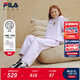 斐樂(lè )FILA【套裝】?jì)和l衣衛褲2025冬季新款男女中大童休閑兩件套 櫻花淺粉-PK 130