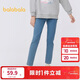 巴拉巴拉女童牛仔褲2025春裝兒童小腳褲子中大童時(shí)尚繡花長(cháng)褲209125108005