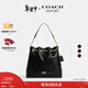 蔻馳（COACH）【禮物】奧萊女士女包絎縫細節EVELYN 36號單肩包手提包腋下包 IM/黑色