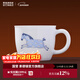 景德鎮高溫白瓷中式陶瓷碗盤(pán)餐具菜盤(pán)湯盤(pán)喝水杯泡面碗個(gè)人專(zhuān)用禮盒裝 自在遨游-馬克杯