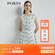 PORTS寶姿商場(chǎng)同款新品女裝無(wú)袖印花連衣裙LL8D200KLO008 乳白混色 XL (10)