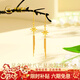 中國黃金（CHINA GOLD）黃金耳釘女士足金拉絲八芒星流蘇耳環(huán)新年情人節禮物送女友老婆 拉絲八芒星流蘇耳環(huán)*金重約2.8g