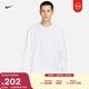 耐克男子寬松長(cháng)袖T恤冬季純棉休閑圓領(lǐng)刺繡柔軟舒適NIKE DO7391 100白/白 L