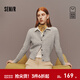 森馬（Semir）商場(chǎng)同款|森柔針織開(kāi)衫女冬季短款絞花內搭2025新款法式毛衫 灰色調00322 L