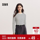 森馬（Semir）長(cháng)袖T恤女春正肩緊身圓領(lǐng)打底衫女士顯瘦百搭套頭衫101125101007