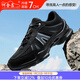 何金昌【防滑耐磨】?jì)仍龈吆竦桌系?CM真皮網(wǎng)面透氣運動(dòng)登山徙步鞋子 黑色K05B5052 42
