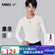 MBO  Quick-Dry 男子秋冬吸濕速干抗菌多功能長(cháng)袖騎行打底衫B140 暖雪白【4-16℃】 M