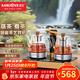 金灶（KAMJOVE）噴淋式煮茶器自動(dòng)上水燒水壺蒸汽煮茶壺家用電茶爐雙茶壺 GA-818 0.8L