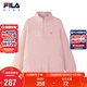 FILA【抗靜電】斐樂(lè )蛋白T兒童長(cháng)袖T恤女童2025冬季中大童上衣