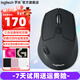 羅技（Logitech）M720無(wú)線(xiàn)雙模藍牙鼠標 家用辦公Mac筆記本ipad多設備自定義按鍵帶優(yōu)聯(lián)接收器10米無(wú)線(xiàn)便攜右手商用 M720黑色+鼠標墊