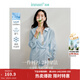 茵曼（INMAN）章若楠同款歐若風(fēng)天絲薄開(kāi)衫女裝襯衫2026夏季新品長(cháng)袖襯衣 多扣款錢(qián)布雷藍-18424138 L