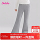 笛莎（DEESHA）童裝女童褲子加絨2025冬季款大童女孩兒童洋氣休閑褲微喇褲長(cháng)褲