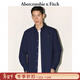 Abercrombie & Fitch【李現同款】小麋鹿圖案美式牛津長(cháng)袖襯衫25秋冬男裝125-5224 海軍藍 S (175/92A)