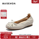 森達奶奶鞋女款春新簡(jiǎn)約輕便內增高淺口單鞋ZTH01CQ5 灰色 38