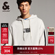 杰克·瓊斯（JACK&JONES）男裝NBA聯(lián)名抽繩連帽雙側袖部撞色百搭長(cháng)袖衛衣男224333039 石灰花灰G01 常規 石灰花灰G01 L 180