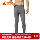 銅牛秋冬男士厚棉護膝保暖男褲 高腰三層加厚保暖褲NK037 40花灰 L (170/95)