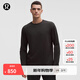 lululemon丨Rulu 男士拉絨長(cháng)袖圓領(lǐng)運動(dòng)衫 LM3FTVS 黑色 M