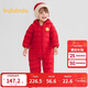 巴拉巴拉童裝嬰兒羽絨服寶寶輕薄連體衣抱衣爬服兒童冬裝男童女童可愛(ài)萌趣