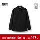 森馬（Semir）商場(chǎng)同款|長(cháng)袖襯衫男冬格紋燈芯絨外套2025新款經(jīng)典流行上衣 黑色90001 L