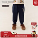 Teenie Weenie Kids小熊童裝25年新款男女寶寶彈力刺繡仿牛仔褲 藏青色 90 cm