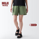 MUJI女式 水洗 平紋 短褲女夏 褲子 休閑短褲 多巴胺純棉全棉BEC27A3S 卡其色 S 155/62A