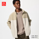 優(yōu)衣庫男裝女裝搖粒絨拉鏈茄克/長(cháng)袖外套夾克25秋冬新款479793 31 米色 M
