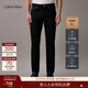 Calvin KleinJeans四季款男士經(jīng)典休閑通勤ck修身顯瘦黑色洗水微彈牛仔褲 8E6-牛仔黑 32