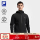 FILA 斐樂(lè )官方男士針織連帽外套2025秋新款健身運動(dòng)防曬寬松上衣