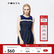 PORTS寶姿 夏季新品女裝立體花朵裝飾連衣裙SC8D031BRFQ018 丈青色 4