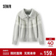 森馬（Semir）針織開(kāi)衫女冬費爾島提花寬松插肩袖翻領(lǐng)2025休閑毛衫109725106002