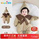 優(yōu)奇嬰兒衣服男女寶寶秋冬棉服保暖連體衣嬰幼兒深秋超萌棉衣外出服