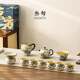 叁旬（sanxun）手繪青花纏枝蓮功夫茶具套裝家用陶瓷泡茶壺茶杯2026新款送禮 手繪青花纏枝蓮_西施壺（10頭）【東方禮盒】
